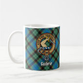 Mug Clan Guthrie Crest sur Tartan (Gauche)