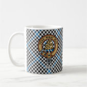 Mug Clan Haig Crest over Check Tartan (Gauche)