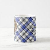 Mug Clan Hannay Crest sur Tartan (Centre)