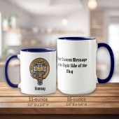Mug Clan Hannay Crest sur Tartan