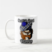 Mug Clan Hannay Tartan Scottish (Gauche)