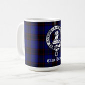 Mug Clan Home Crest Badge et Tartan (Devant gauche)