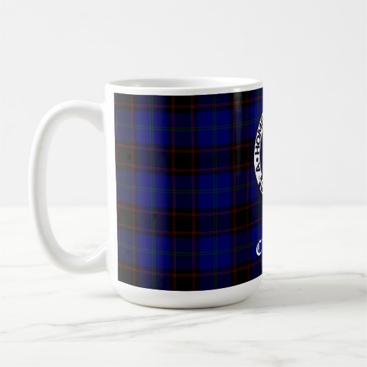 Mug Clan Home Crest Badge et Tartan (Gauche)