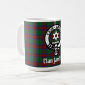 Mug Clan Jardine Crest Badge et Tartan (Devant gauche)