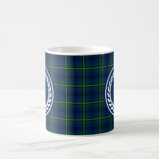 Mug Clan Johnston Tartan Monogram (Centre)