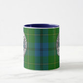 Mug Clan Johnstone Crest & Tartan (Centre)