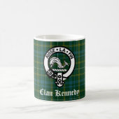 Mug Clan Kennedy Crest Badge & Tartan (Centre)