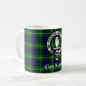Mug Clan Lamont Crest Badge et Tartan (Devant gauche)