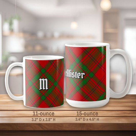 Mug Clan MacAlister de Glenbarr Tartan