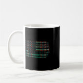Mug Clan Macfarlane Chasse Scottish Tartan Us Drapeau (Gauche)