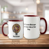 Mug Clan MacFarlane Crest sur le tatan de robe