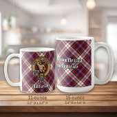 Mug Clan MacFarlane Crest sur le tatan de robe