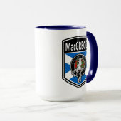 Mug Clan MacGregor Crest & Tartan Saltire (Devant droit)