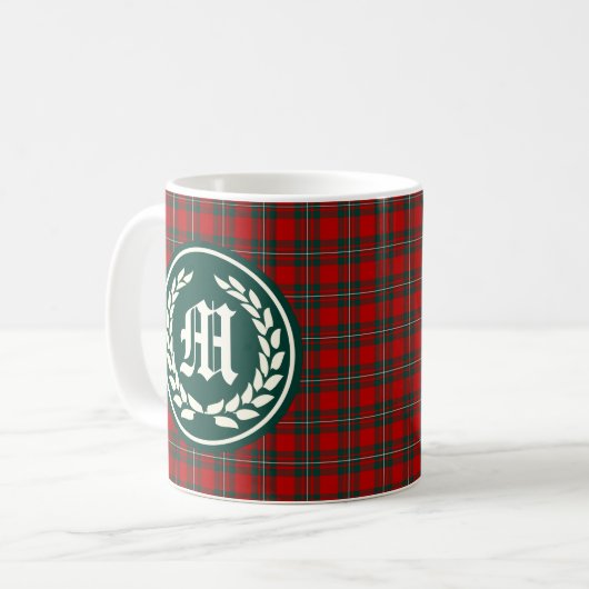 Mug Clan MacGregor Tartan Monogramme (Devant gauche)