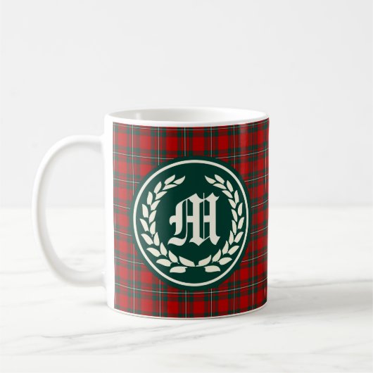 Mug Clan MacGregor Tartan Monogramme (Gauche)