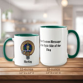 Mug Clan MacKay Crest sur Tartan