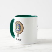 Mug Clan MacKay Crest sur Tartan (Devant gauche)