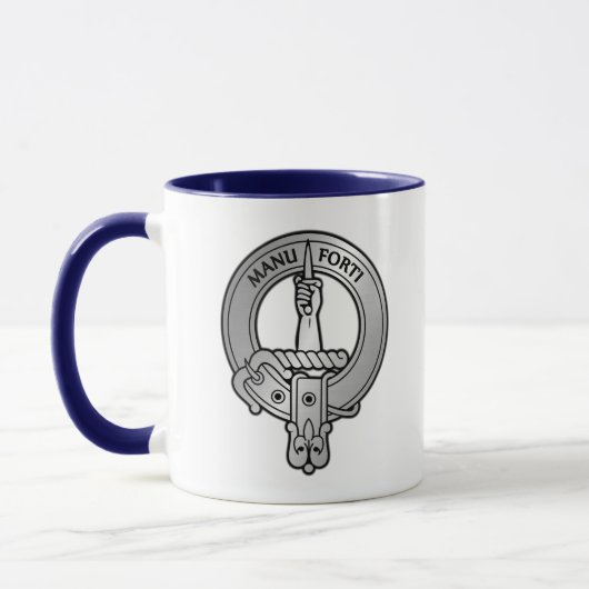 Mug Clan MacKay Crest & Tartan (Gauche)