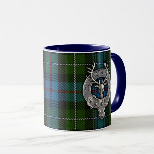 Mug Clan MacKenzie Crest & Tartan (Devant droit)