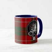 Mug Clan MacKinnon Crest & Tartan (Devant droit)