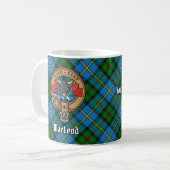 Mug Clan MacLeod Crest sur la chasse Tartan (Devant gauche)