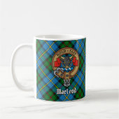 Mug Clan MacLeod Crest sur la chasse Tartan (Gauche)