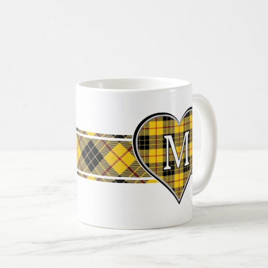 Mug Clan MacLeod de Lewis Tartan Heart (Devant droit)