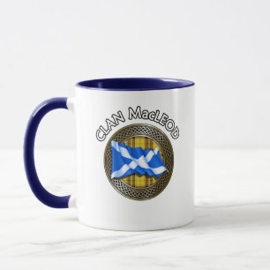 Mug Clan MacLeod Tartan Knot & Drapeau