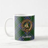 Mug Clan MacMillan Crest sur la chasse Tartan (Gauche)
