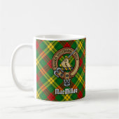 Mug Clan MacMillan Crest sur Tartan (Gauche)