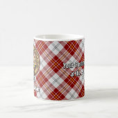Mug Clan MacPherson Crest sur la robe rouge Tartan (Centre)