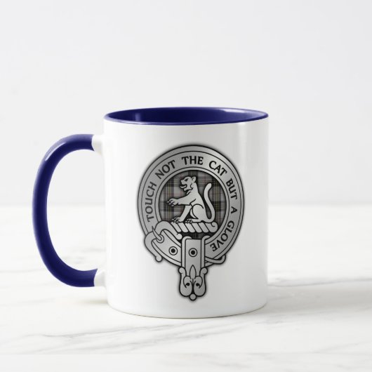 Mug Clan MacPherson Crest & Tartan (Gauche)