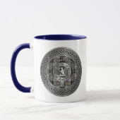 Mug Clan MacPherson Crest & Tartan Knot (Gauche)