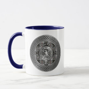 Mug Clan MacPherson Crest & Tartan Knot