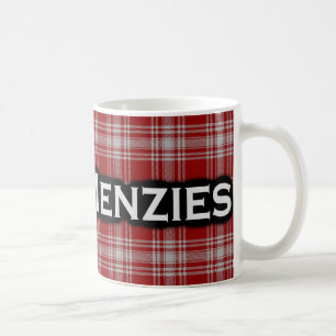Mug Clan Menzies Rouge et blanc Tartan écossais