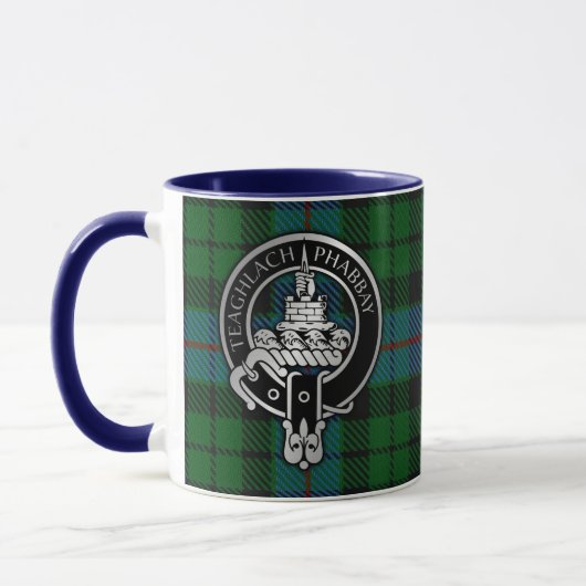 Mug Clan Morrison Crest & Hunting Tartan (Gauche)