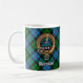 Mug Clan Morrison Crest sur la chasse Tartan (Gauche)
