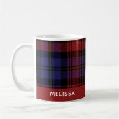 Mug Clan personnalisé MacLachlan Tartan Nom du plan (Gauche)