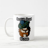 Mug Clan Ross Tartan Scottish (Gauche)