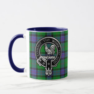 Mug Clan Sinclair Crest & Hunting Tartan