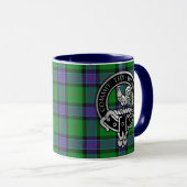 Mug Clan Sinclair Crest & Hunting Tartan (Devant droit)