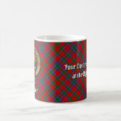 Mug Clan Sinclair Crest sur Red Tartan (Centre)