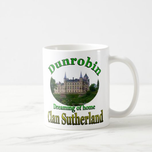 Mug Clan Sutherland Dream of Home Dunrobin Castle (Droite)