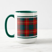 Mug Clan Turnbull Tartan Forest Vert et Rouge Plaid (Gauche)