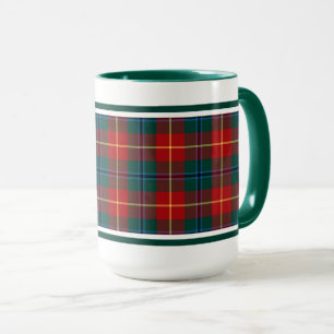 Mug Clan Turnbull Tartan Forest Vert et Rouge Plaid