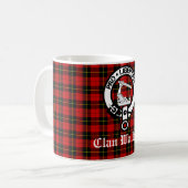 Mug Clan Wallace Crest Badge et Tartan (Devant gauche)