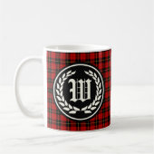 Mug Clan Wallace Tartan Monogramme (Gauche)