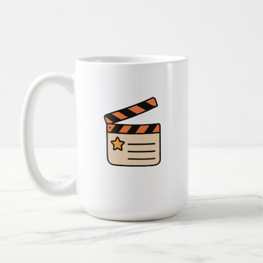 Mug Clapperboard Movie Lover Graphic (Gauche)