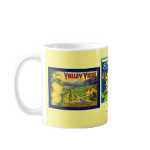 Mug - Claremont CA - Fruit Crate Étiquettes