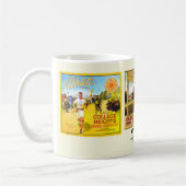 Mug - Claremont CA - Fruit Crate Étiquettes (Gauche)